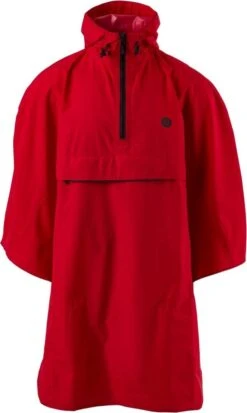 Agu Regen Poncho Grant Essential Rood One Size