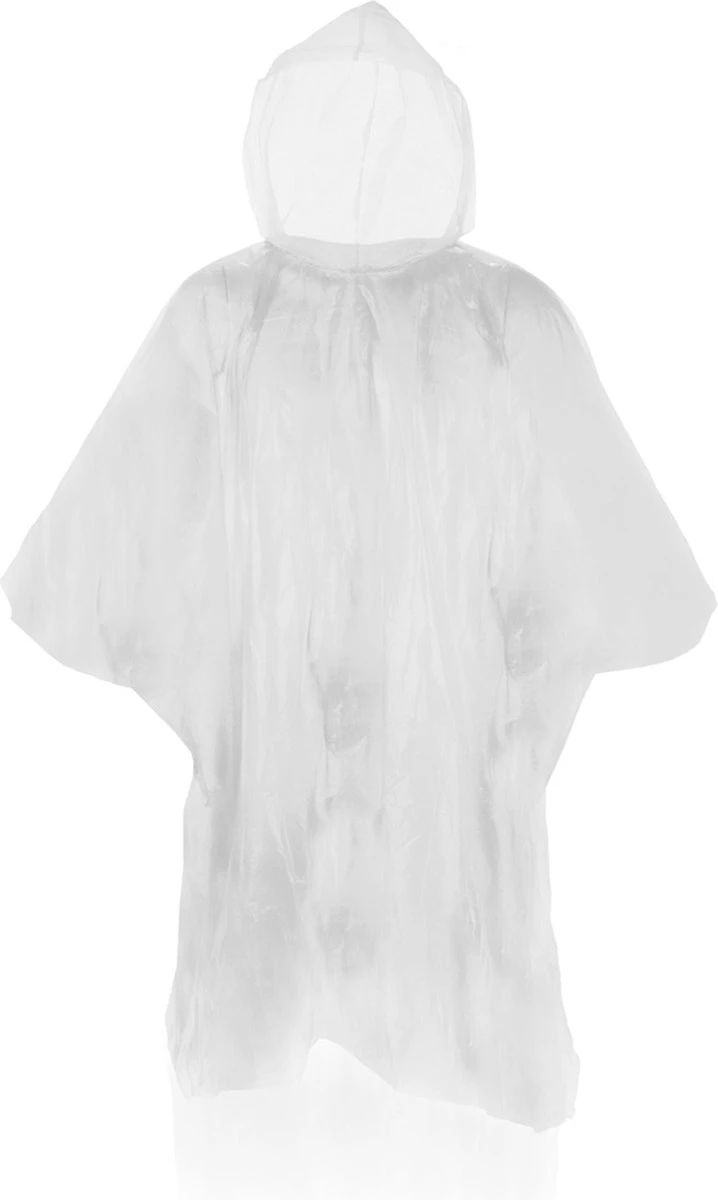 Merkloos Pakket Van 5x Stuks Voordelige Wegwerp Regenponcho Voor Volwassenen - Wit 1 Merkloos Pakket Van 5x Stuks Voordelige Wegwerp Regenponcho Voor Volwassenen - Wit