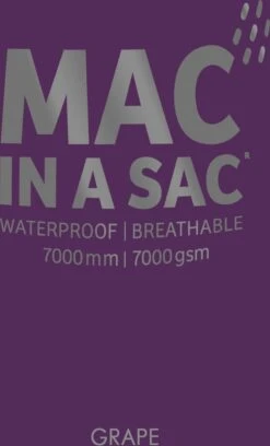 Mac In A Sac Regenjas - Volwassenen - Grape -Buiten Kampeer Aanbieding 727x1200 3