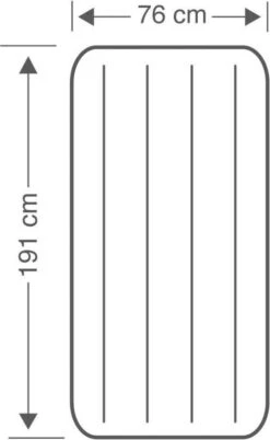 Intex Luchtbed - Classic Downy - Formaat: Cot - B76 X L191 X H25 Cm - 1 Pers. - Met Reparatieset -Buiten Kampeer Aanbieding 737x1200 1