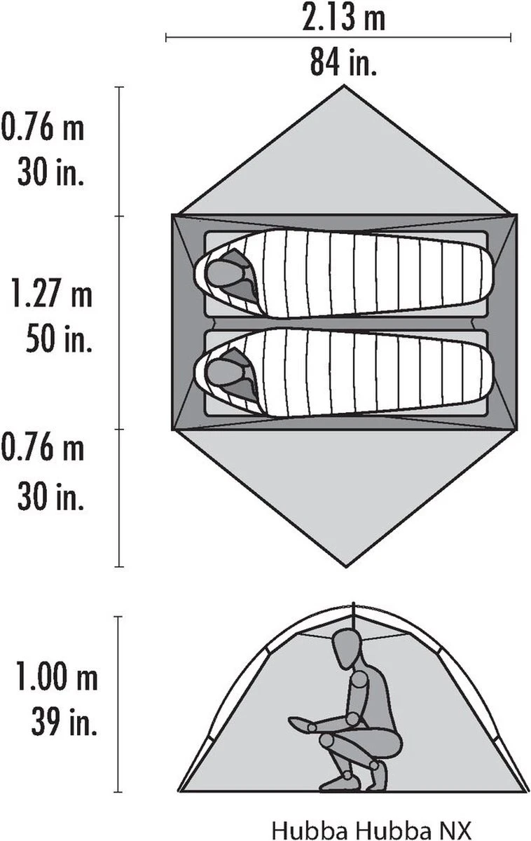 Msr Hubba Hubba Nx Tunneltent - Groen - 2 Persoons 17 Msr Hubba Hubba Nx Tunneltent - Groen - 2 Persoons - Afbeelding 17