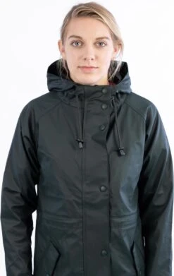 Ralka Regenjas Dames - Mizzle - Donkergroen - Maat 42 -Buiten Kampeer Aanbieding 759x1200 3