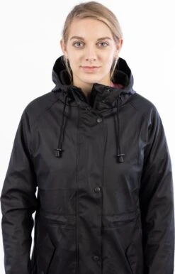 Ralka Regenjas Dames - Mizzle - Zwart - Maat 38 -Buiten Kampeer Aanbieding 767x1200