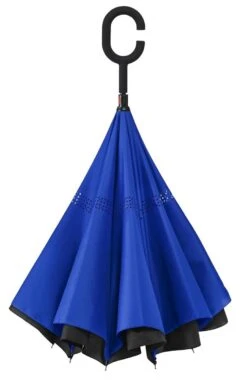 Impliva - Opvouwbare Inside Out Paraplu - Ø 107 Cm - Zwart/Blauw -Buiten Kampeer Aanbieding 779x1200 1