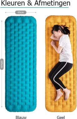 Naturehike® 3D Luchtmatras Premium - Comfortabel R-waarde 2.0 - Extra Dikke Slaapmat - Luchtbed Kamperen - Opblaasbaar Matras - Lichtgewicht - Outdoor - Camping -Buiten Kampeer Aanbieding 780x1200 2