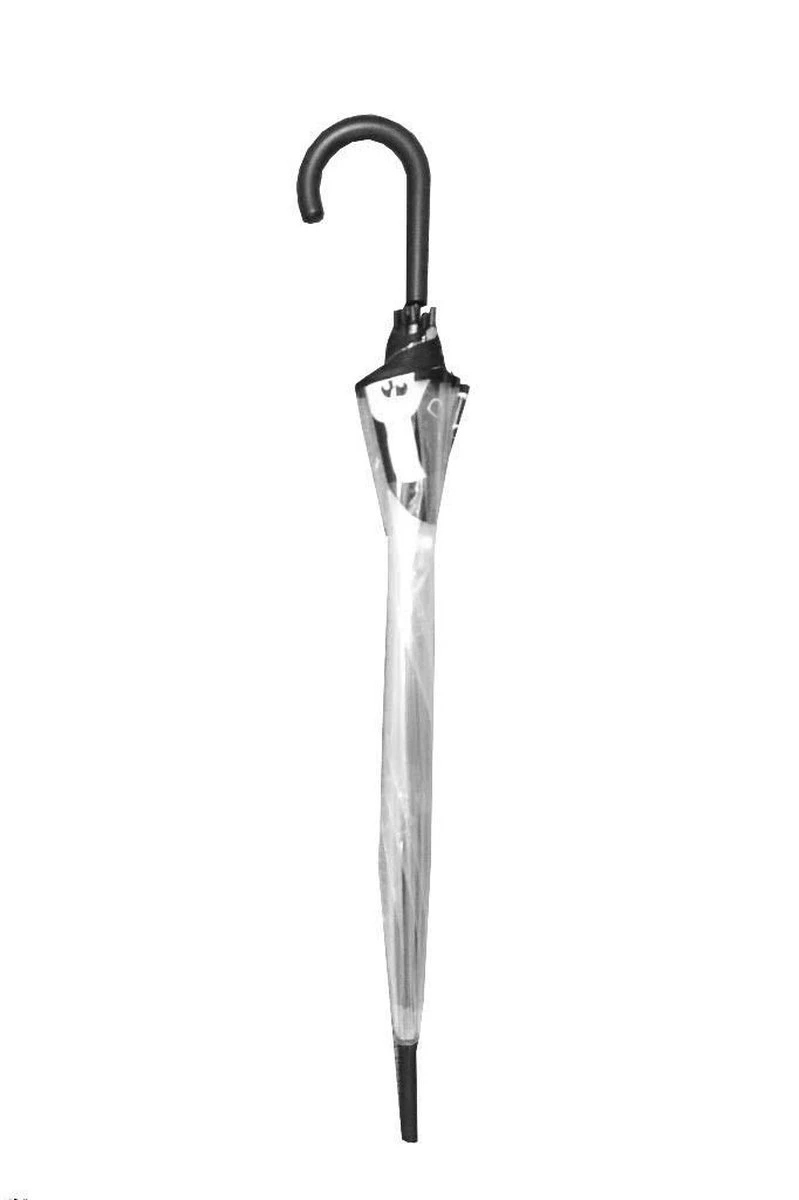 Smati Chat Stormparaplu - Transparent - Auto Open - ø 85 Cm - Chat Cat Zwart 2 Smati Chat Stormparaplu - Transparent - Auto Open - ø 85 Cm - Chat Cat Zwart - Afbeelding 2