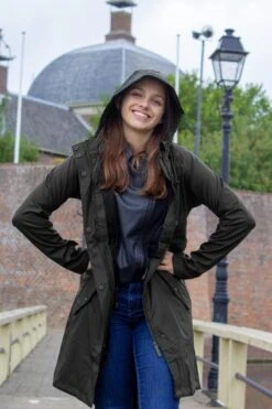 Ralka Regenjas Dames - Mizzle - Zwart - Maat 38 -Buiten Kampeer Aanbieding 800x1200 91