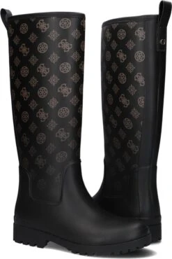 Guess Reisa Regenlaarzen - Rubber Laarzen - Dames - Bruin - Maat 38 -Buiten Kampeer Aanbieding 802x1200 3