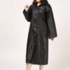 Merkloos Regenjas - Regenjas Dames - Regenjas Unisex - Regenjas Zwart - Regenjas Plastic - Met Capuchon - Regenjas Maat L