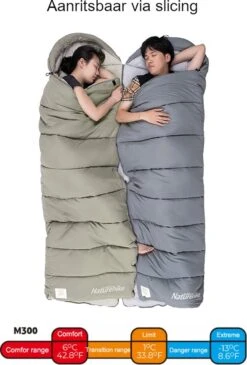 Naturehike® Slaapzak Katoen - 6 Tot 1 Graden - Slaapzakken Volwassenen - 220*80cm - 4 Seizoenen Slaapzak Lente, Zomer, Herfst & Winter - Lichtgewicht & Waterdicht -Buiten Kampeer Aanbieding 813x1200