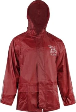 C-Line Regenpak Met Capuchon - Rood - Reflecterend - Nieuw Model - Kinder Maat 134/140 -Buiten Kampeer Aanbieding 821x1200 1