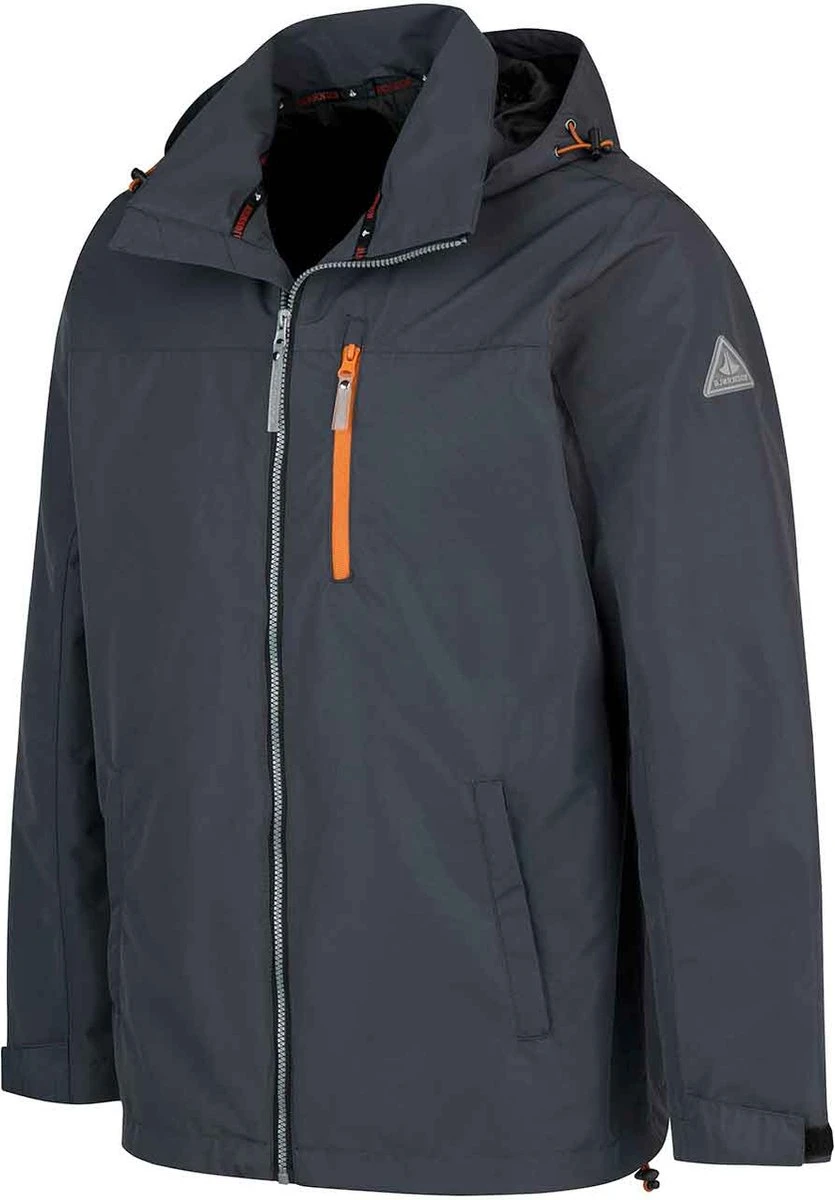 BJØRNSON Remco Regenjas / Zomerjas Zomer Heren - Waterdicht - Maat 3XL - Antra 3 BJØRNSON Remco Regenjas / Zomerjas Zomer Heren - Waterdicht - Maat 3XL - Antra - Afbeelding 3