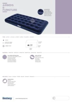 Pavillo Twin Luchtbed - 1-Persoons - 188x99x22 Cm -Buiten Kampeer Aanbieding 849x1200 5