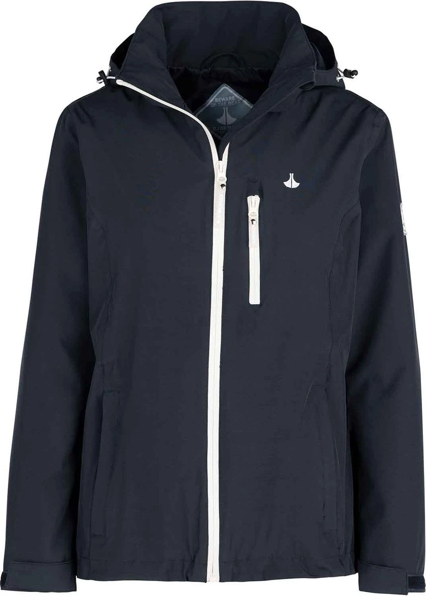 BJØRNSON Iduna Regenjas - Zomerjas - Dames - Waterdicht - Maat 52 - Donkerblauw 1 BJØRNSON Iduna Regenjas - Zomerjas - Dames - Waterdicht - Maat 52 - Donkerblauw