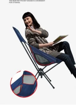 Lopoleis® Campingstoel – Campingstoel Opvouwbaar – Visstoel – Vouwstoel – Strandstoel – Inklapbaar – Lichtgewicht – Outdoor Stoel - Hoge Rugleuning -Buiten Kampeer Aanbieding 868x1200 2