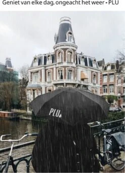 PLU - Paraplu - Opvouwbaar - Inklapbaar - Met Luxe Beschermhoes - Met Reisetui - Windproof - Fashionable - Lichtgewicht - Zwart -Buiten Kampeer Aanbieding 869x1200 1