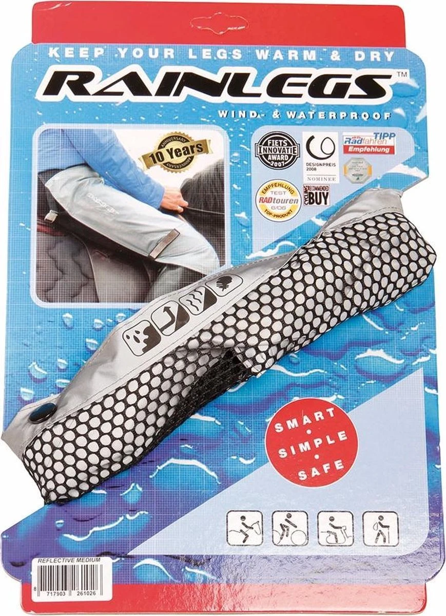 Rainlegs - Regenbroek Reflective Grijs - Maat Large 3 Rainlegs - Regenbroek Reflective Grijs - Maat Large - Afbeelding 3
