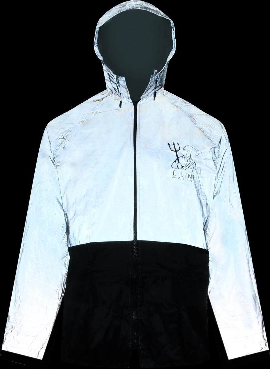 C-Line Regenpak Met Capuchon - Reflecterende Jas - Nieuw Model - Kinder Maat 158/164 13 C-Line Regenpak Met Capuchon - Reflecterende Jas - Nieuw Model - Kinder Maat 158/164 - Afbeelding 13