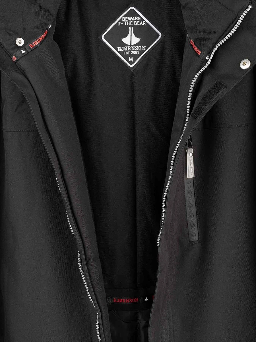 BJØRNSON Kick Regenjas / Winterjas Heren - Waterdicht - Maat L - Zwart 8 BJØRNSON Kick Regenjas / Winterjas Heren - Waterdicht - Maat L - Zwart - Afbeelding 8