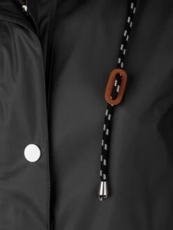 BJØRNSON Släppa PU Parka Jas / Regenjas Dames - Waterdicht - Maat 46 - Zwart -Buiten Kampeer Aanbieding 900x1200 125