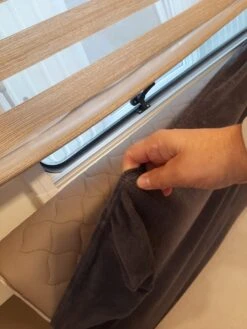 Bankhoes Voor Camper / Mobilhome / Caravan Carré Stretch Badstofhoes Per Stuk Kleur Antraciet Universeel Model -Buiten Kampeer Aanbieding 900x1200 8