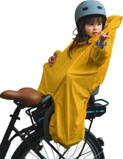 RAINETTE - Regenponcho Voor Kinderzitje Geel - Regenponcho Kinderen - Regenponcho Fiets - Regenponcho Peuter -kinderponcho Jongen-kinderponcho Meisje
