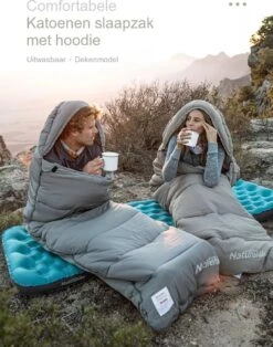 Naturehike® Slaapzak Katoen - 6 Tot 1 Graden - Slaapzakken Volwassenen - 220*80cm - 4 Seizoenen Slaapzak Lente, Zomer, Herfst & Winter - Lichtgewicht & Waterdicht -Buiten Kampeer Aanbieding 943x1200