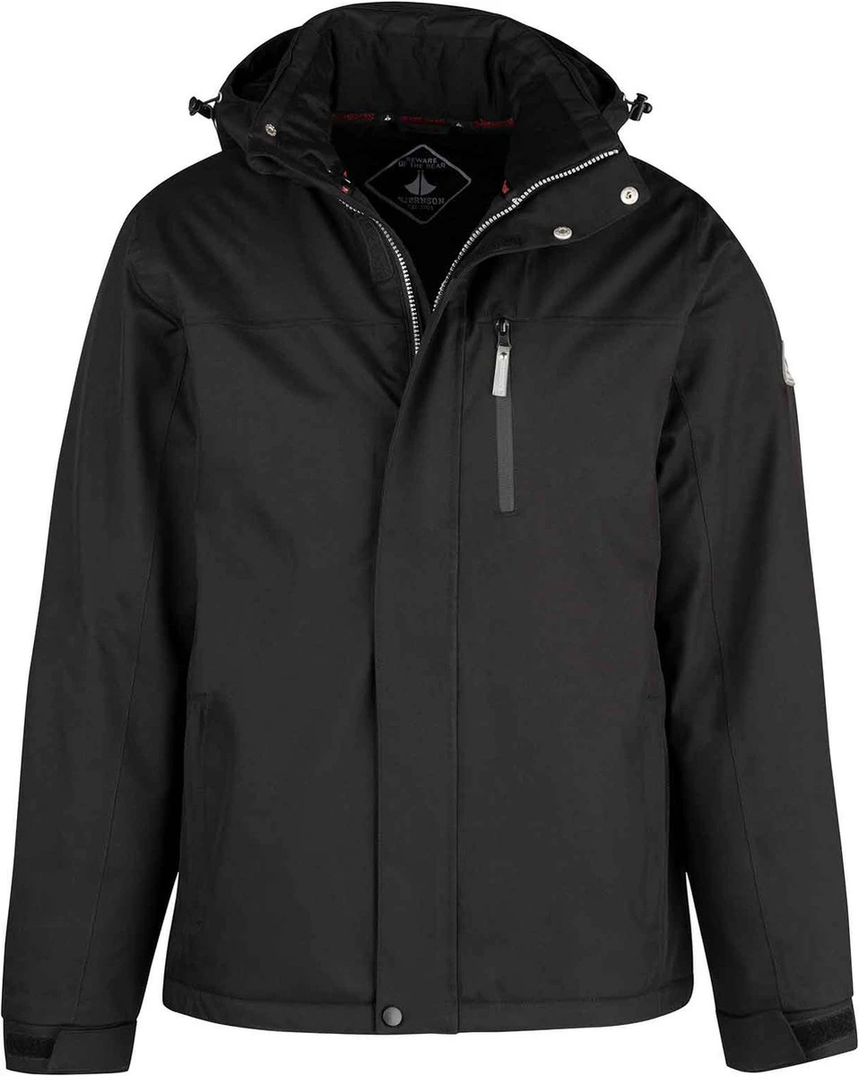 BJØRNSON Kick Regenjas / Winterjas Heren - Waterdicht - Maat L - Zwart 1 BJØRNSON Kick Regenjas / Winterjas Heren - Waterdicht - Maat L - Zwart