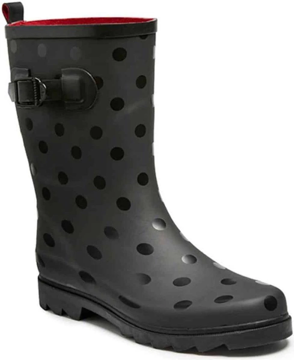 Merkloos Rubberen Dames Laars Anna - Zwart - Maat 38 1 Merkloos Rubberen Dames Laars Anna - Zwart - Maat 38